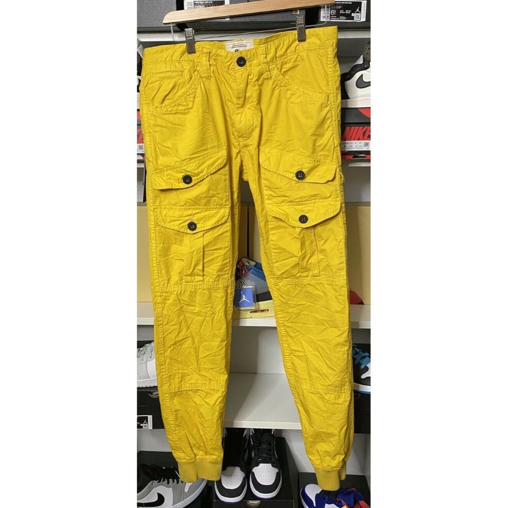 NEW PRPS Goods Yellow Flotilla Cargo Jogger Pants with tags 32 x 30